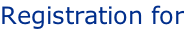 Registration for